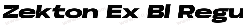 Zekton Ex Bl Regular字体转换